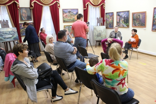 Сегодня, 12 сентября, в Культурно-выставочном комплексе "Знаменское-Губайлово" состоялась творческая встреча