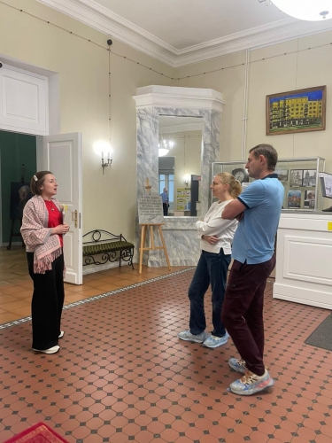 12 сентября состоялась экскурсия  Полины Кузьминой по залам Усадьбы Знаменское-Губайлово