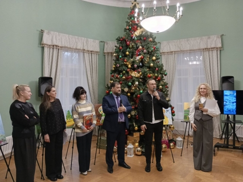 Открытие передвижной выставки «Дети войны рисуют мир».